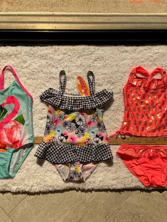 Surf Zone Other - 3 Swimsuits Bundle NWT SZ 4/5 (2‎ one pc & 1 tankini set)